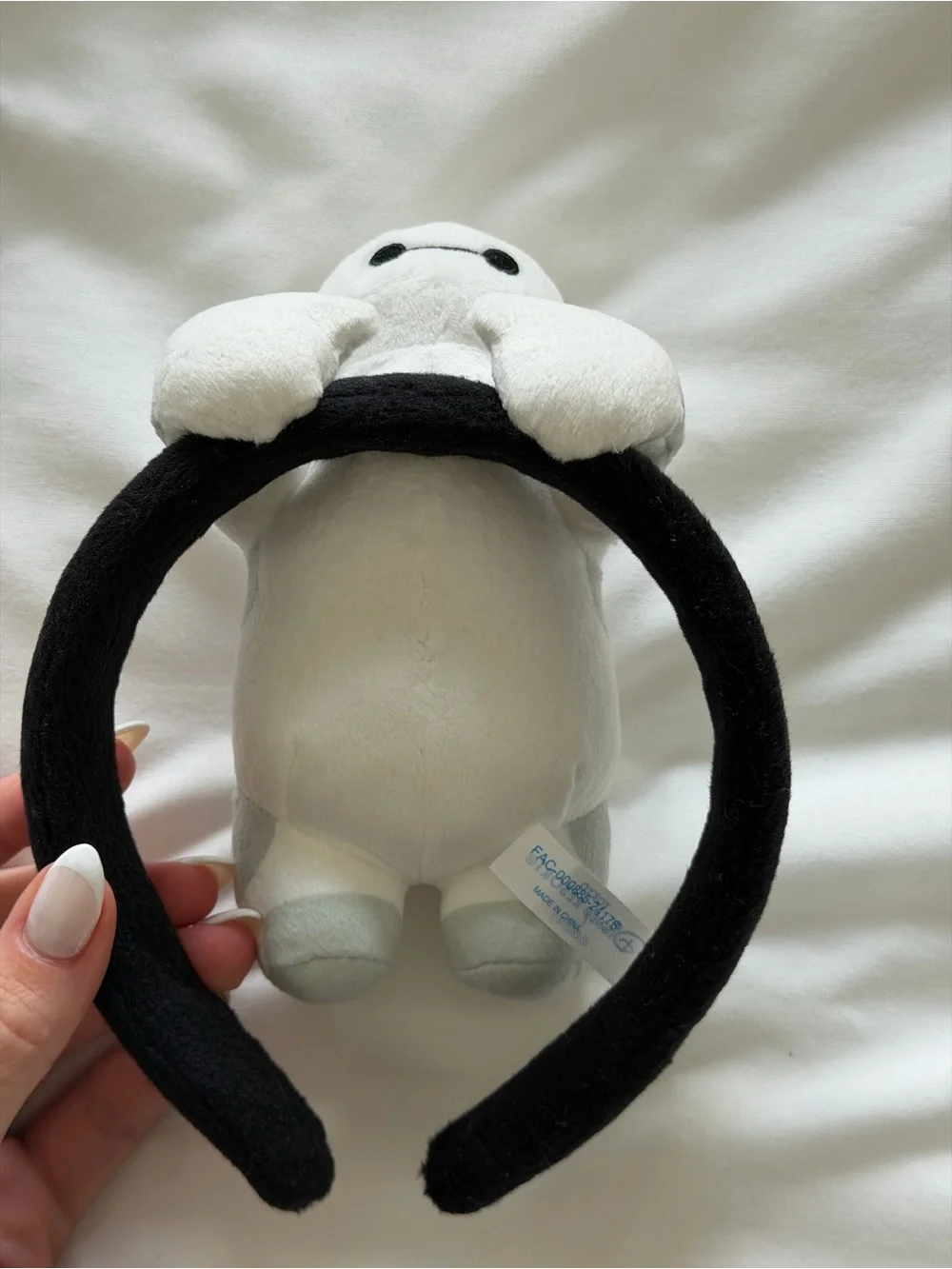 Disney Baymax Plush Headband in White and Black